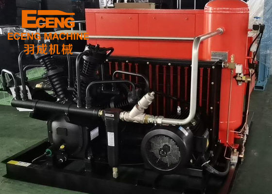 40Bar Screw Air Compressor Booster 8.0m3 / Min สำหรับอุตสาหกรรมเป่าขวด PET