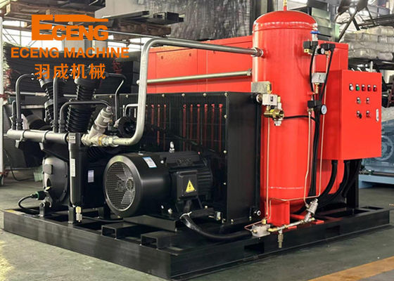 เครื่องอัดอากาศแบบสกรูแรงดันสูง 40bar 10.0m3 / นาที 105kw พร้อมบูสเตอร์รวม