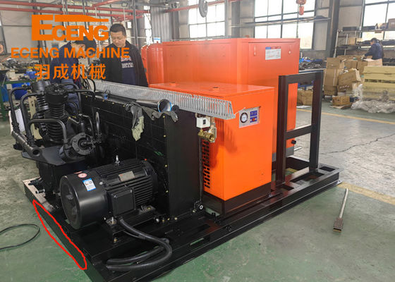 เครื่องอัดอากาศแบบสกรูแรงดันสูง 40bar 10.0m3 / นาที 105kw พร้อมบูสเตอร์รวม