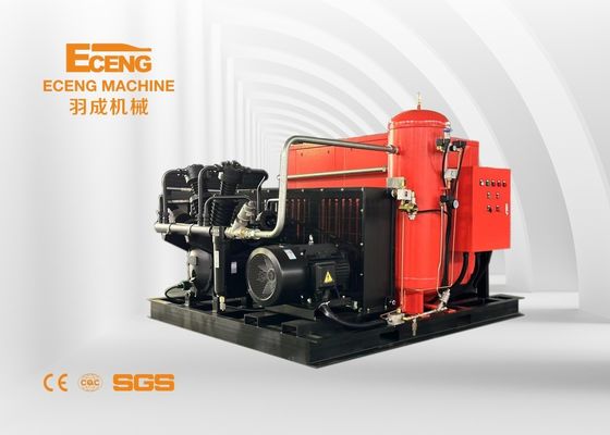 เครื่องอัดอากาศแบบสกรูแรงดันสูง 40bar 10.0m3 / นาที 105kw พร้อมบูสเตอร์รวม