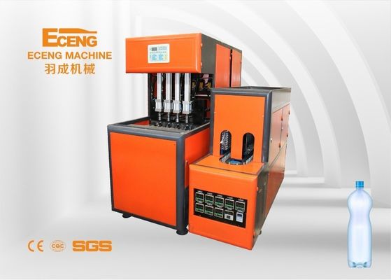 SMC 4 Cavity PET เครื่องเป่าขวดพลาสติก XINJIE PLC Control