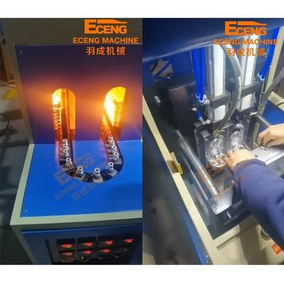 350ml 500ml 750ml เครื่องเป่าขวดพลาสติกขนาดเล็ก 380V 3PHASE
