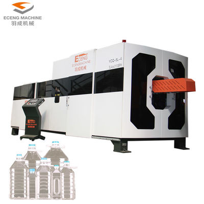 เครื่องเป่าขวดกึ่งอัตโนมัติขนาด 16KW 5 แกลลอน 4 ช่อง